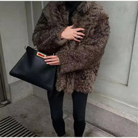 Loose And Lazy Style Warm Temperament Women's Coat