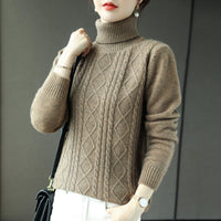 Turtleneck Cashmere Sweater Women's Wear Autumn And Winter Thick Warm Casual Top