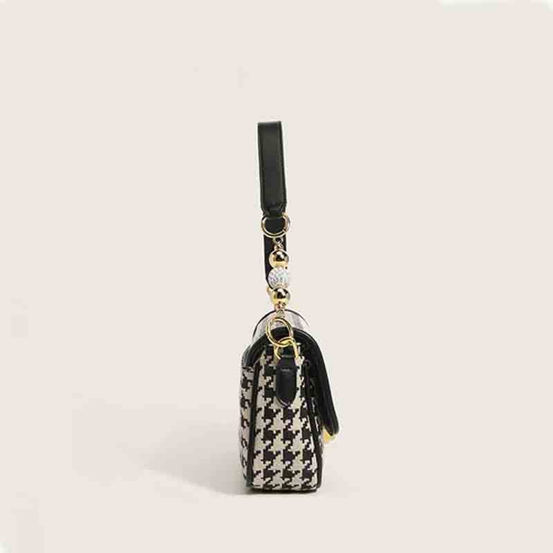 Fashion Ins Houndstooth Pattern Shoulder Bag