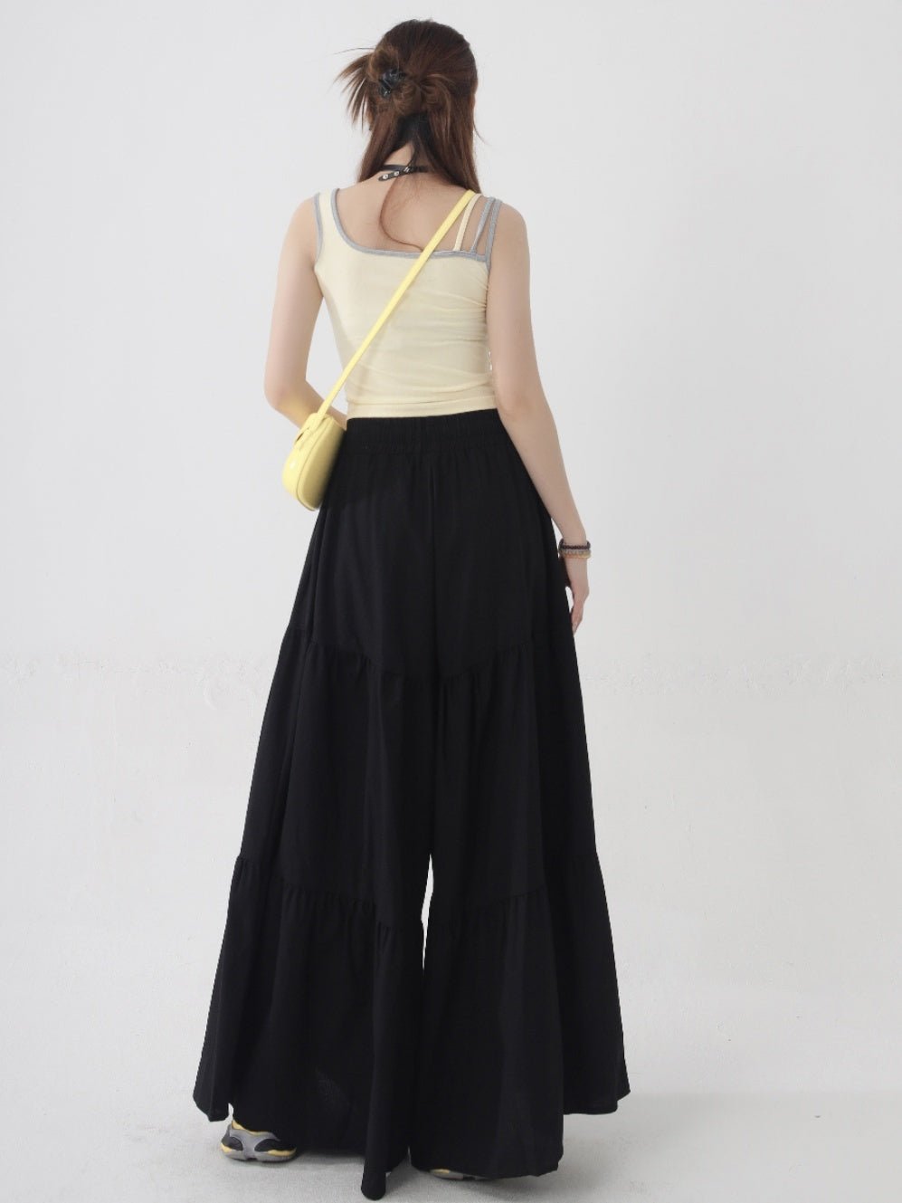 High Waist Straight Casual Women Plus Size Loose Wide Leg Pants