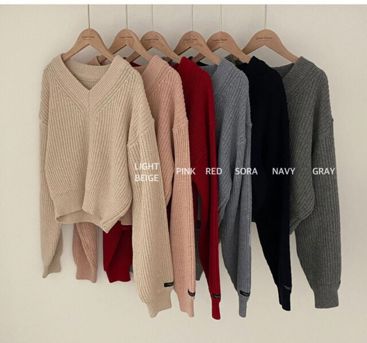 Letter Patch Loose Leisure All-matching Long Sleeve Knitted Pullover Sweater