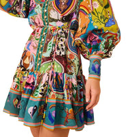 Casual Fashion Printing Shirt Cardigan Temperament Wild Dress