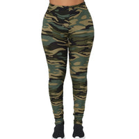 Camouflage Printed Grey Casual Legging Pants