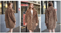 Ladies Loose Mink Fleece Thick Coat Coat