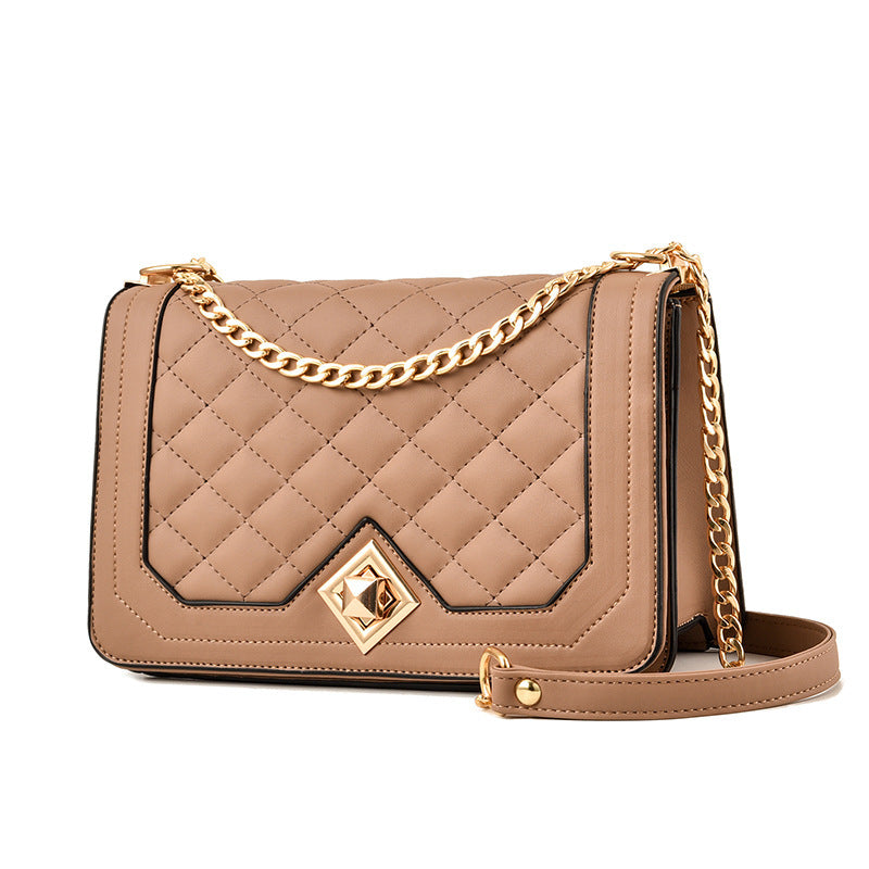 One-Shoulder Portable Diagonal Cross-Embroidered Handbags