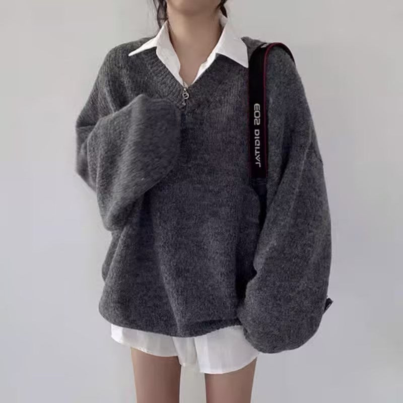 Loose And Lazy Style Pullover