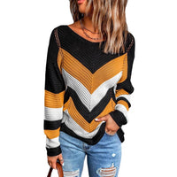 Women's Colorblock New Loose Knit Sweater