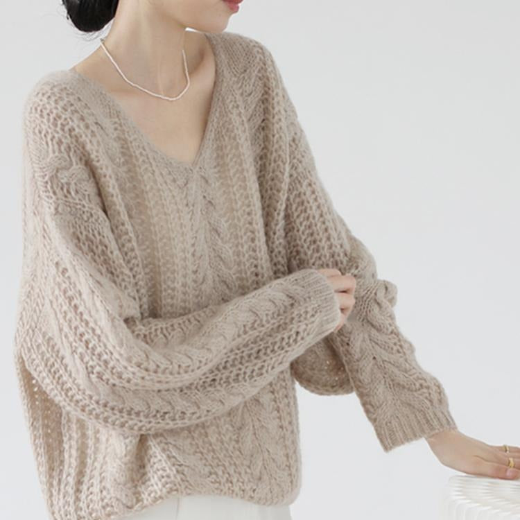 French Lazy Style Soft Glutinous Sweater Women's Sweater