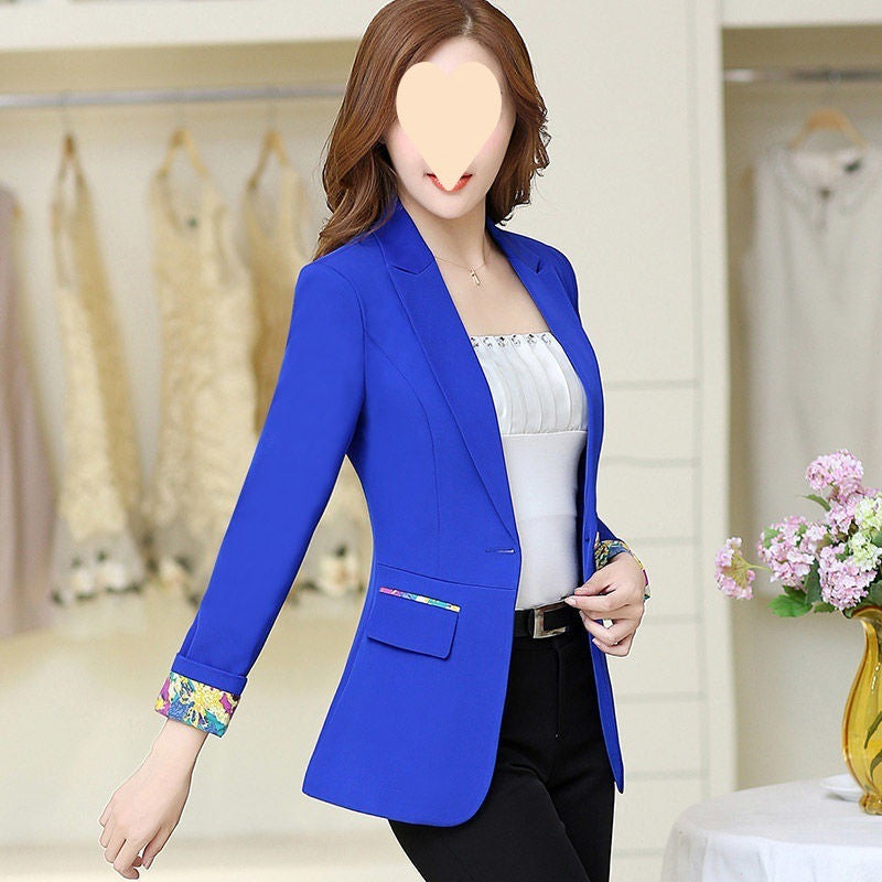 Women's Suit Jacket Long Sleeve Short Korean Style Women's Clothing