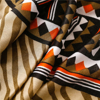 Foreign Trade Retro Ethnic Style Cotton And Linen Silk Scarf