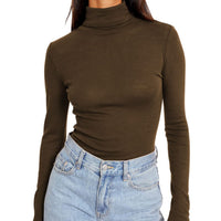 Women's High Necked Long Sleeved Shirt