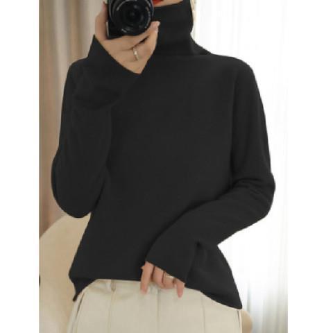 High Neck Loose Slim Pullover Sweater