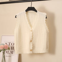 Woolen Knitted Vest Women's Tank Top Spring And Autumn