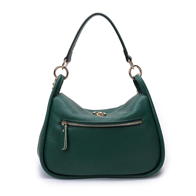 Ladies Chain Toe Layer Leather Tote Bag