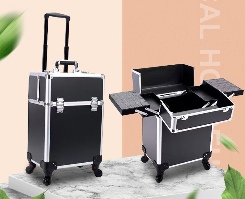 Large-capacity Make-up And Make-up Artist Trolley Storage Toolbox