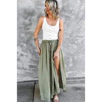 Slit Wide Loose Half-length Skirt