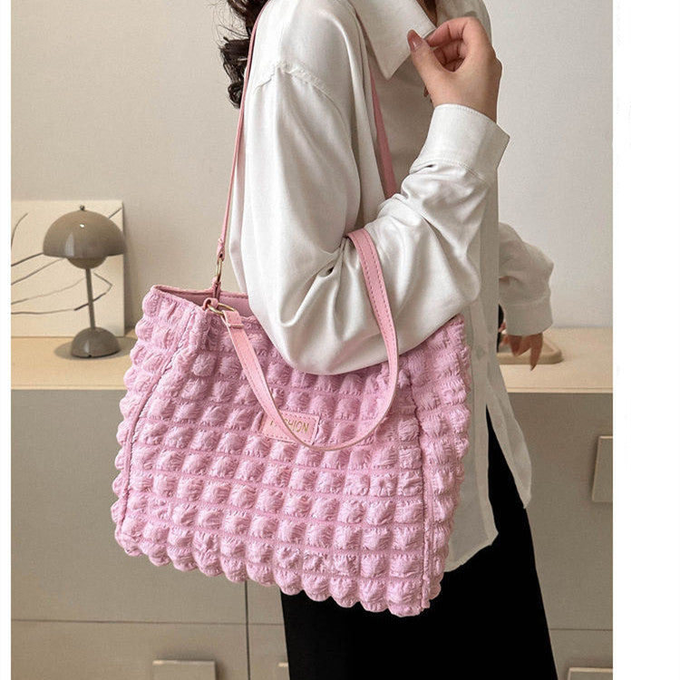 Women's Fashion Waterproof Bubble Tote Bag