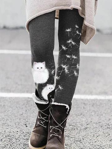 European And American Spring And Autumn New Digital Printing Fashion Leggings Trendy Yoga Pants Tights