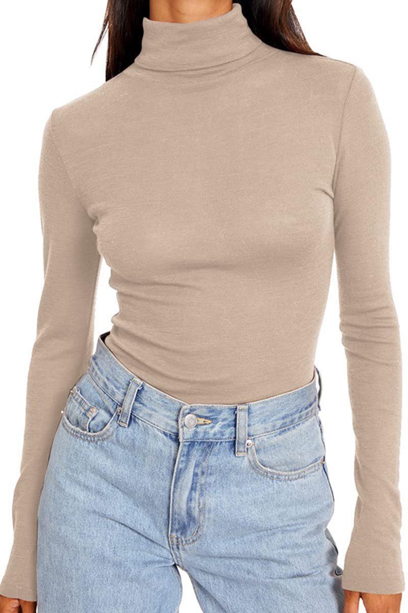 Women's High Necked Long Sleeved Shirt