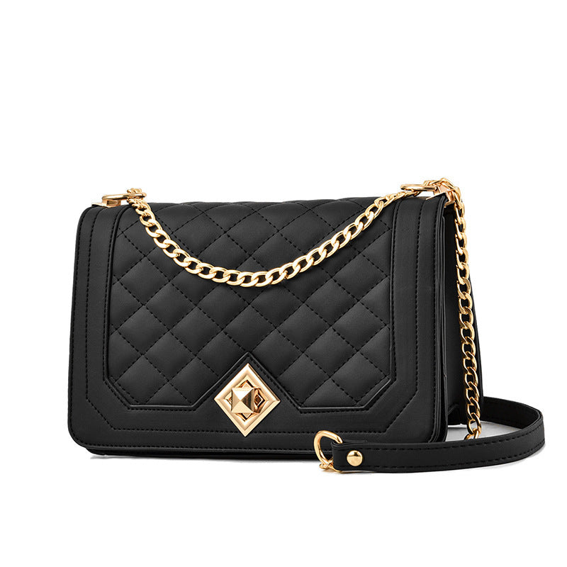 One-Shoulder Portable Diagonal Cross-Embroidered Handbags