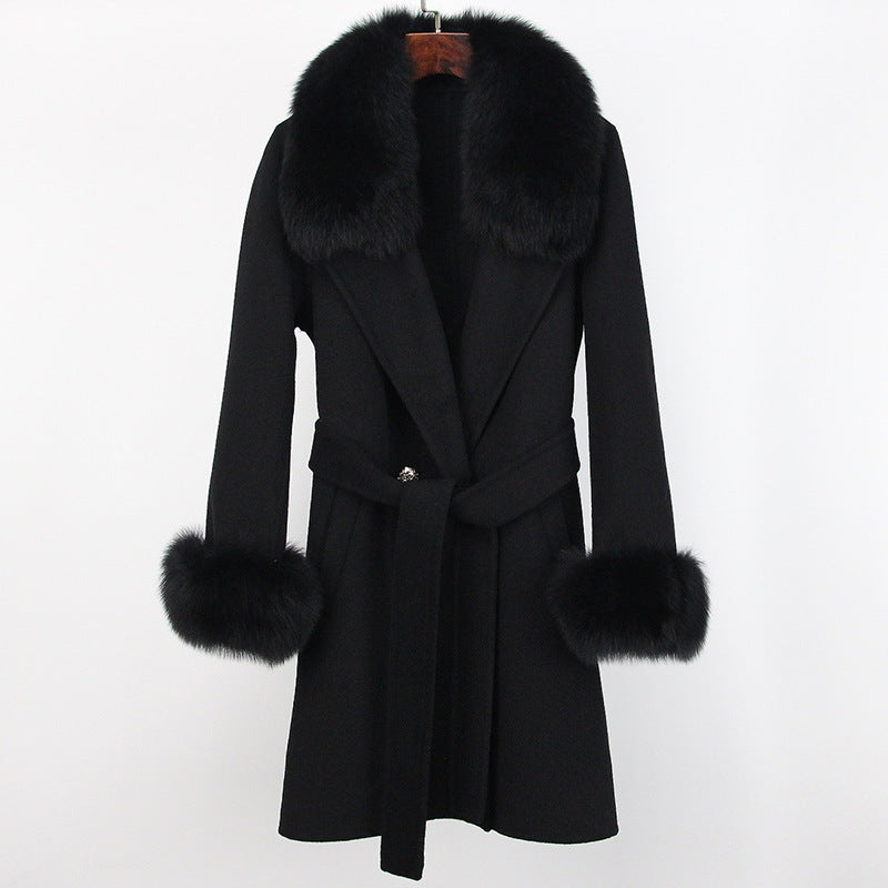 Double-faced Woolen Goods Wool Overcoat Long High-end