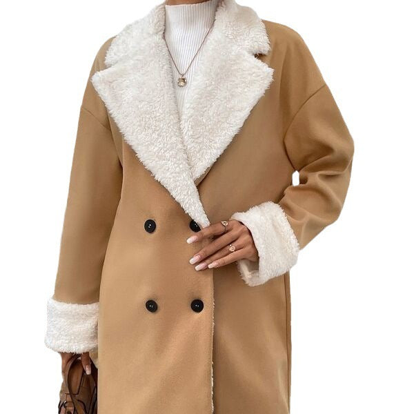 Leisure Commute Woolen Coat For Women