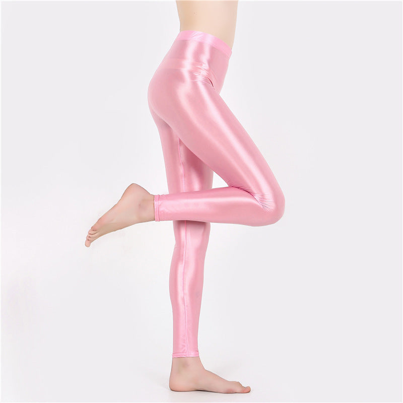 Europe And America Plus Size Ultra-thin Glossy Leggings