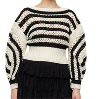 Lady Temperament Small Top Short Knitted Sweater