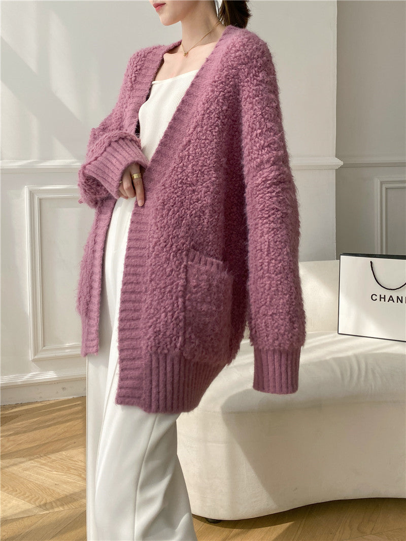 Women's Padded Sweater Cardigan Jacket