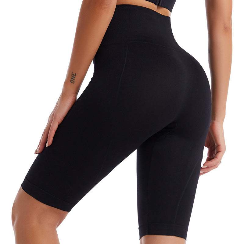 Seamless Hip Lift Tight Sports Breathable Quick Drying Three Point Pants