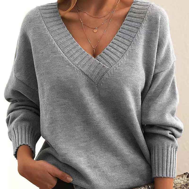 Women's Fashion Casual Versatile Knit Shirt