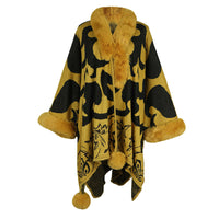 Women's Fur Collar Thickened Warm Shawl