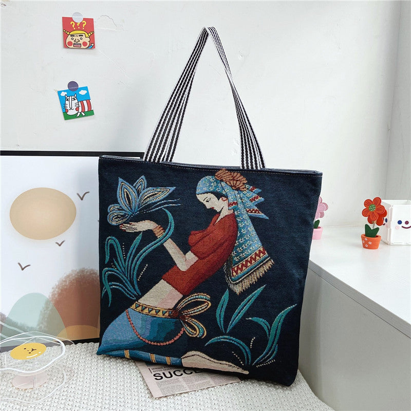 Women's Fashion Ethnic Painted Retro Bag