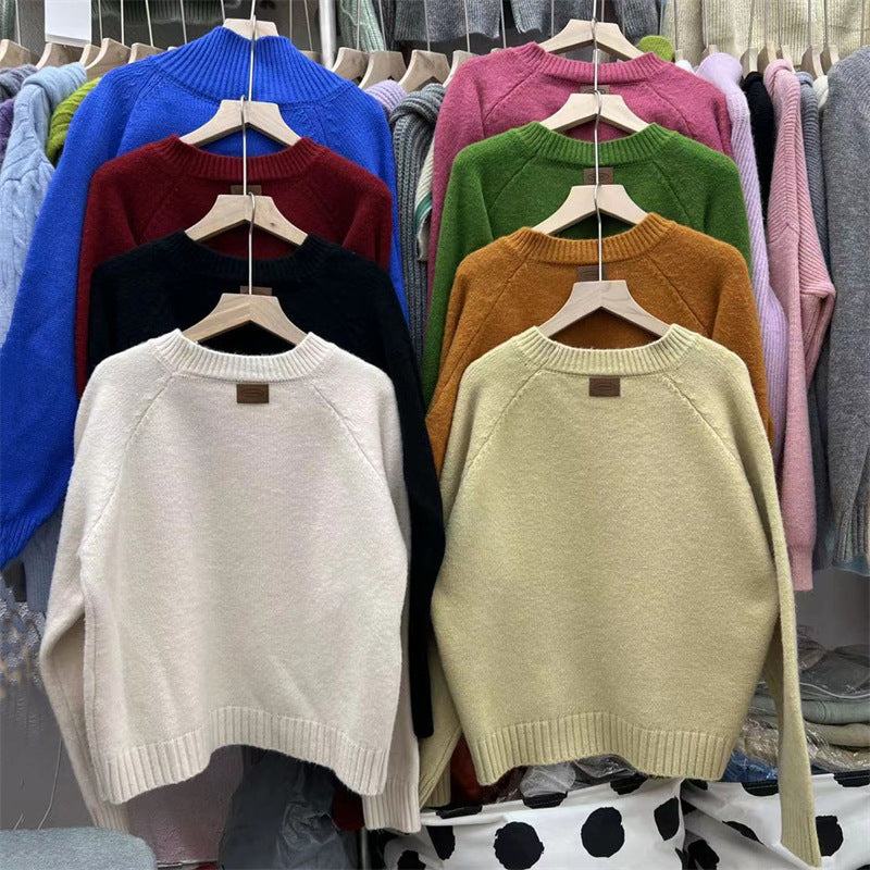 Women's Korean-style Knitted Tops Outerwear