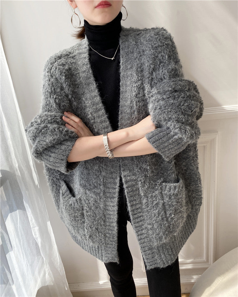 Women's Padded Sweater Cardigan Jacket