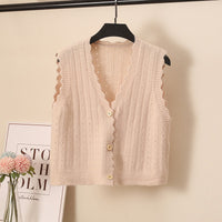 Woolen Knitted Vest Women's Tank Top Spring And Autumn