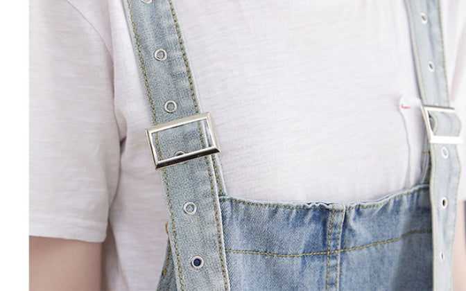 Spring And Summer New Style Loose Large Size Jean Suspenders Female