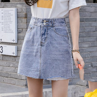 Korean Version Of Chic Thin A-line High Waist Skirt