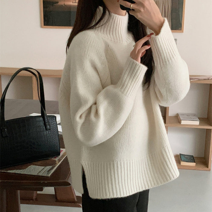 Half High Collar Sweater For Women In Autumn And Winter