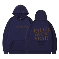 New Hoodie Faith Fear Men's And Women's Printed Sweatshirt