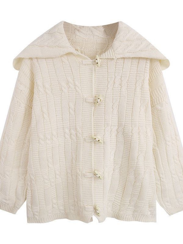 Japanese Loose Lazy Hooded Cardigan Coat