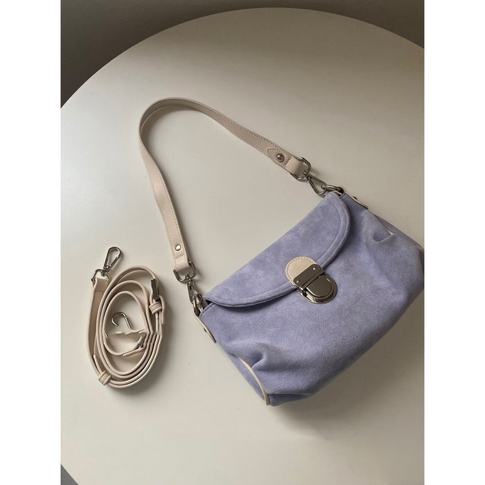 Niche Suede Purple Underarm Bag