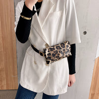 Fashion Retro Animal Print Belt Bag