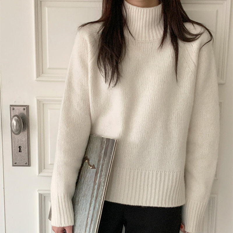 Half High Collar Sweater For Women In Autumn And Winter