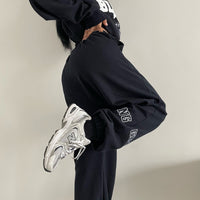 Handsome Letter Sports Loose Casual Trousers