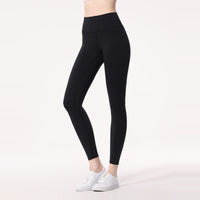 Women's Fashion Temperament Pure Color High Waist Brushed Yoga Pants