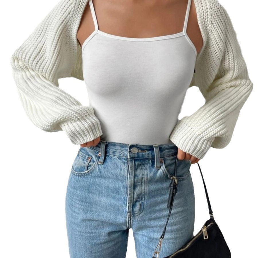 Outer Wear Solid Color Sweater Simple All-matching