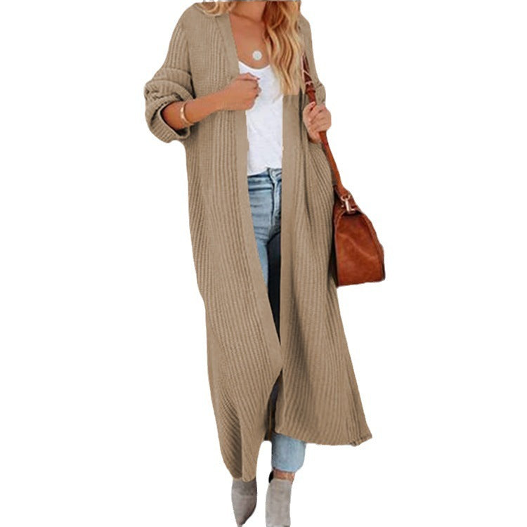 Women's Loose Knitted Long Sleeves Cardigan