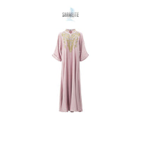 Muslim Women Embroidered Robe Dress