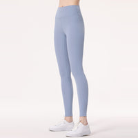 Women's Fashion Temperament Pure Color High Waist Brushed Yoga Pants